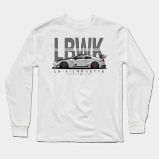 LBWK Silhouette GTR R35 (Ultimate White) Long Sleeve T-Shirt